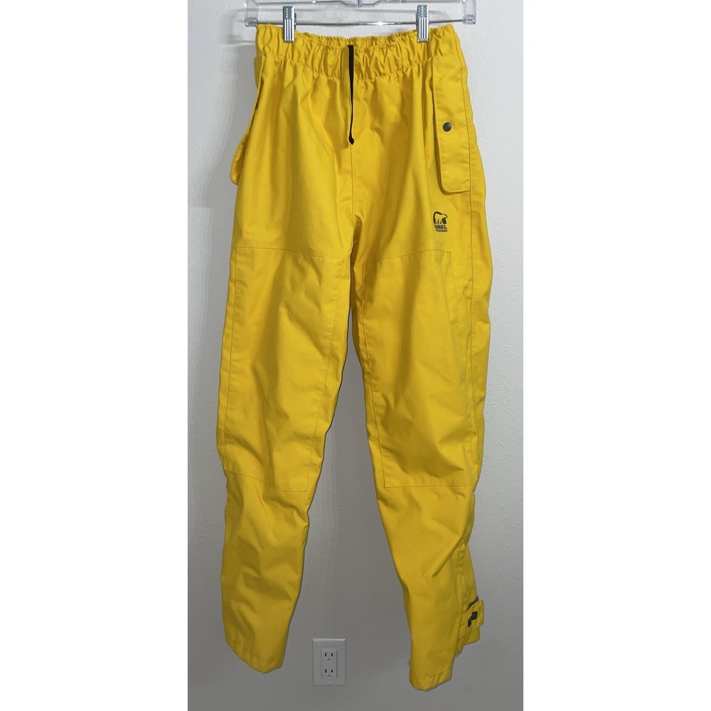 Sorel Waterproof Pant Small Lined Omni Tech Ski Snowboard Rain Breathable Yellow